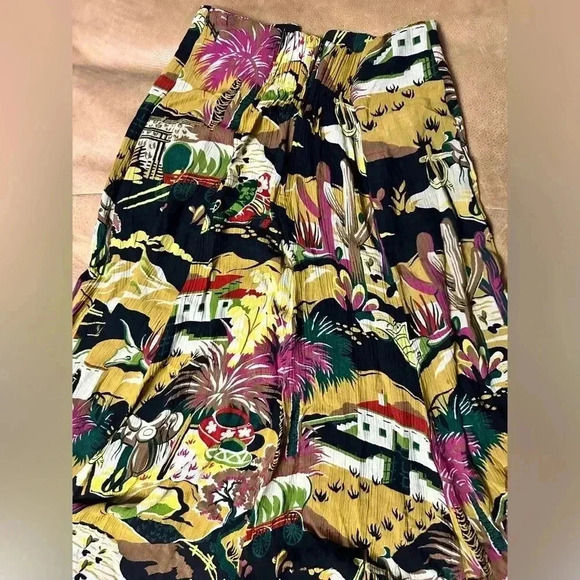 Vintage City Clothing Co Southwest Print Midi Skirt Size Small - Picture 12 of 12